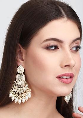 Gold Plated Contemporary Chandbalis