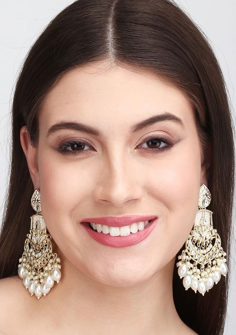 Gold Plated Contemporary Chandbalis