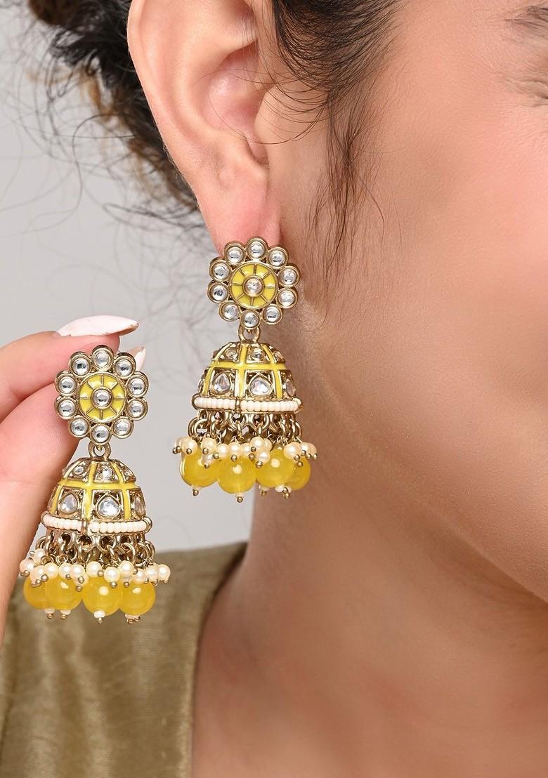 Contemporary Jhumkas Earrings