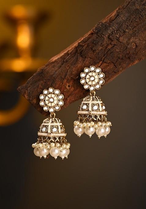 Contemporary Jhumkas Earrings