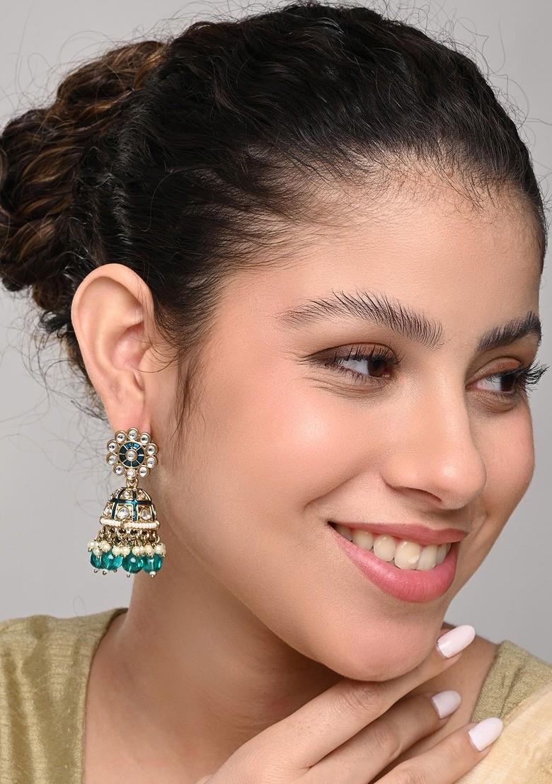 Contemporary Jhumkas Earrings