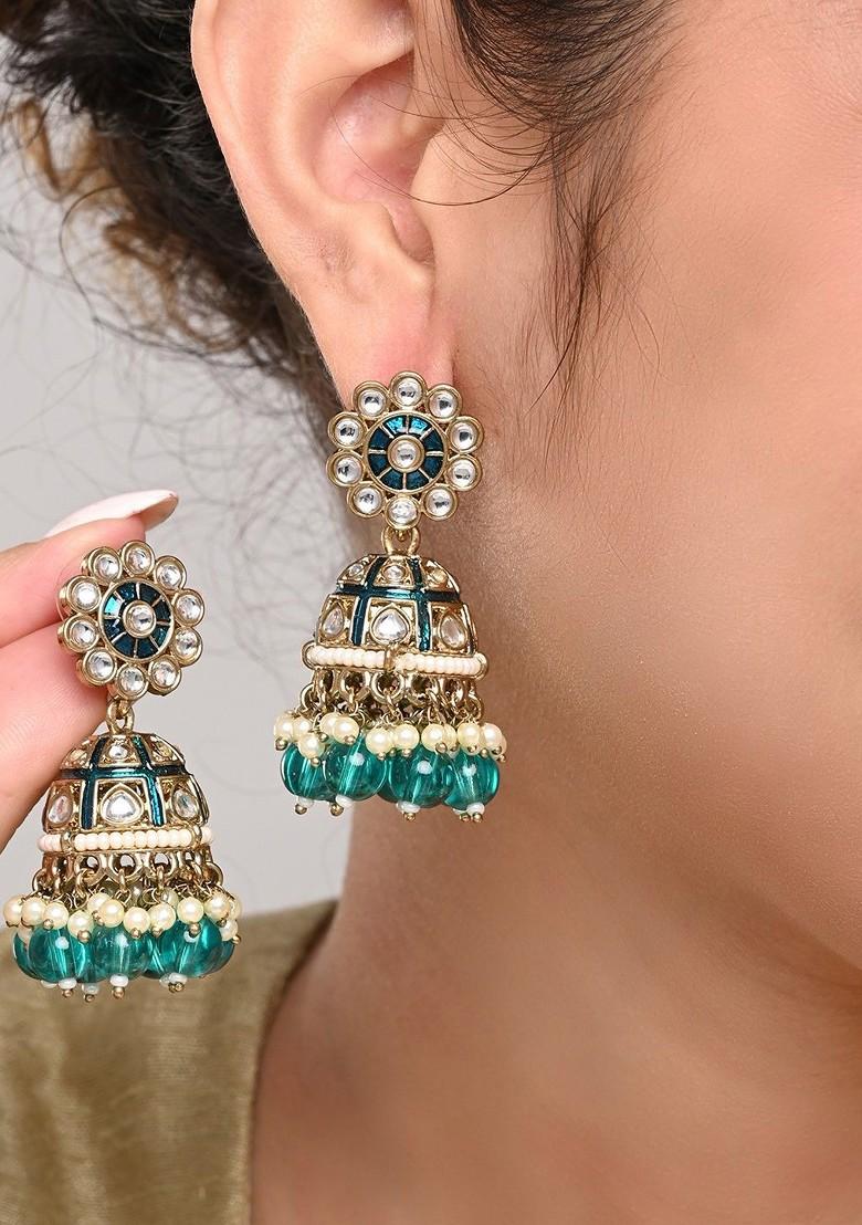 Contemporary Jhumkas Earrings