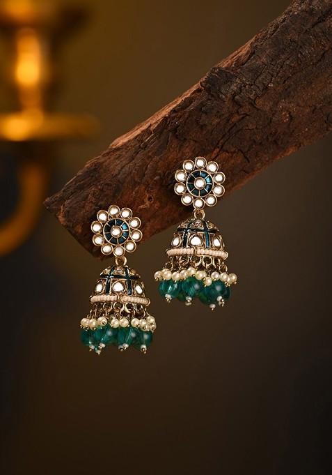 Contemporary Jhumkas Earrings