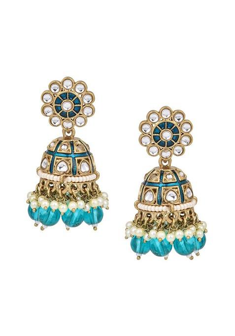 Contemporary Jhumkas Earrings