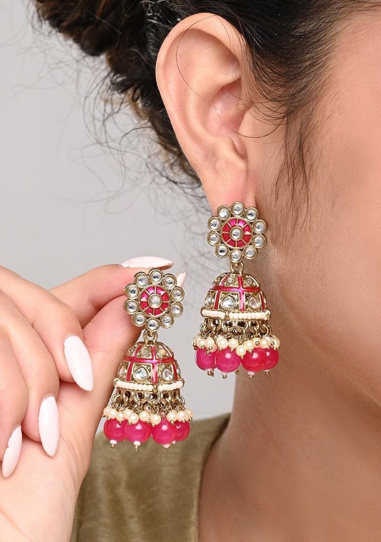 Contemporary Jhumkas Earrings