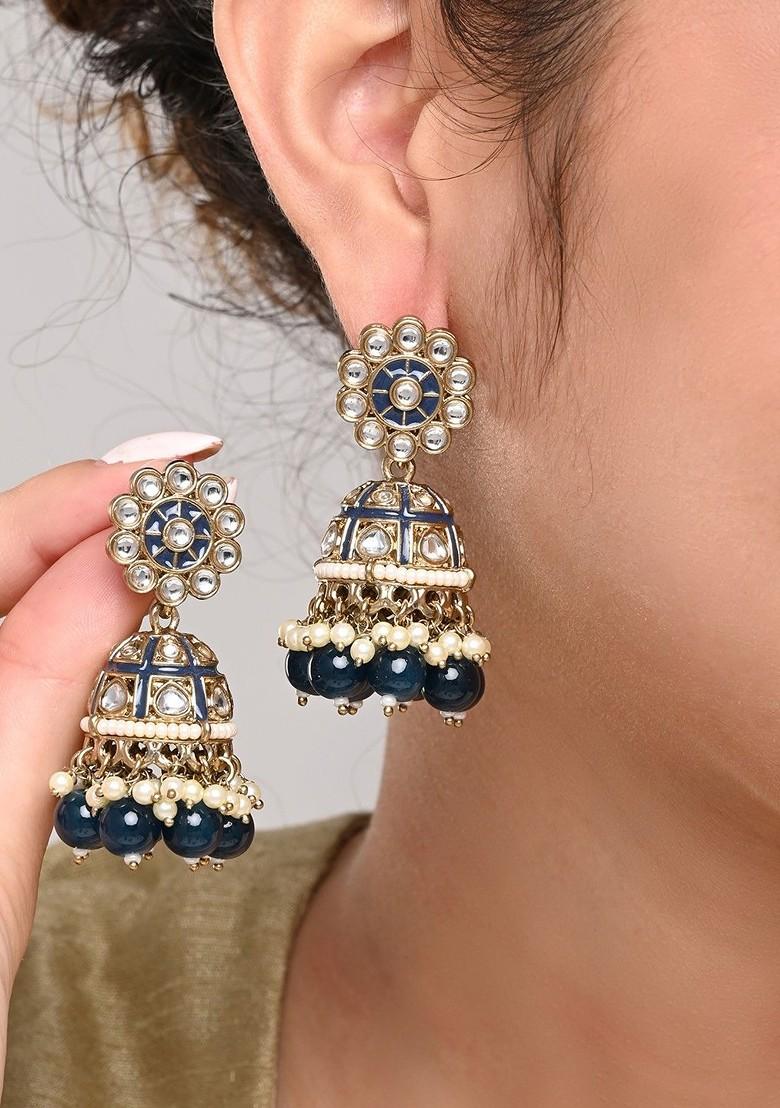 Contemporary Jhumkas Earrings