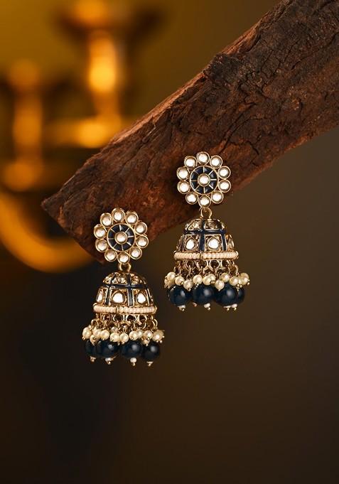 Contemporary Jhumkas Earrings