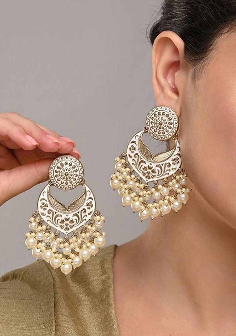 Artificial Beaded Crescent Shaped Chandbalis