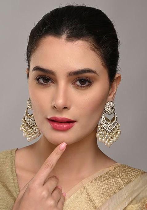 Artificial Beaded Crescent Shaped Chandbalis