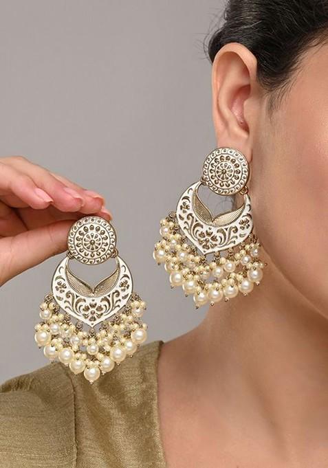 Artificial Beaded Crescent Shaped Chandbalis
