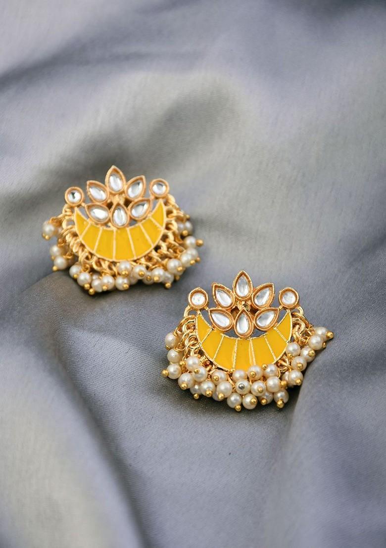 Artificial Beaded Contemporary Shaped Chandbalis