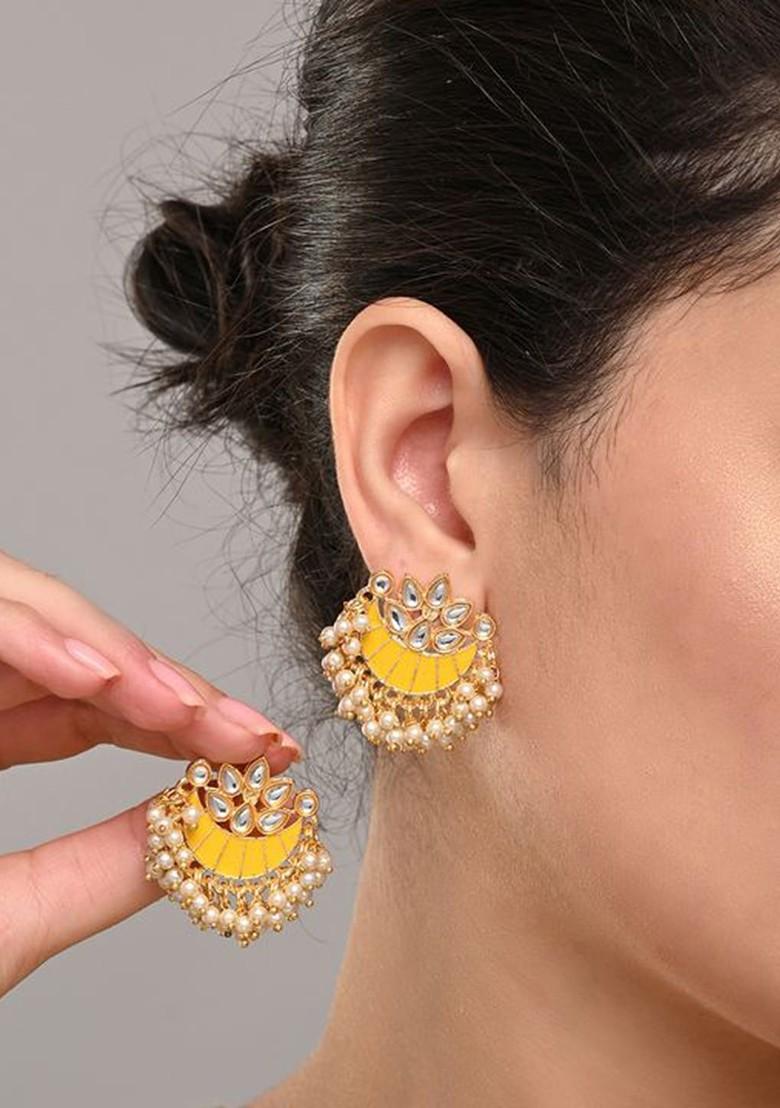 Artificial Beaded Contemporary Shaped Chandbalis