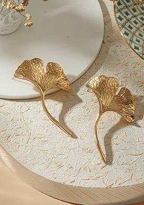 Gold Plated Contemporary Studs