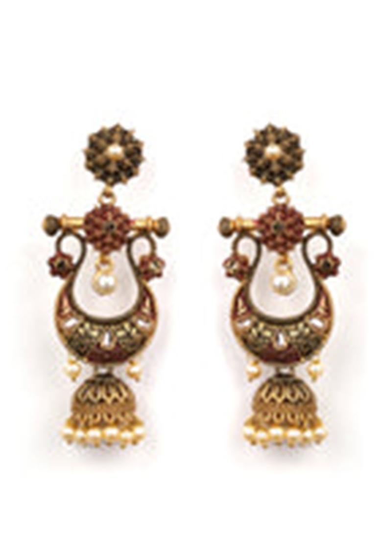 Multi Contemporary Jhumkas Earrings