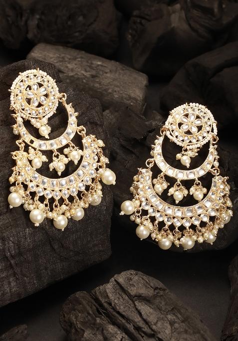 Crescent Shaped Chandbalis Earrings