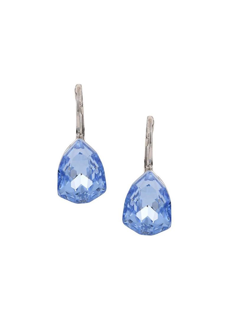 Blue Contemporary Teardrop Shaped Drop Earrings