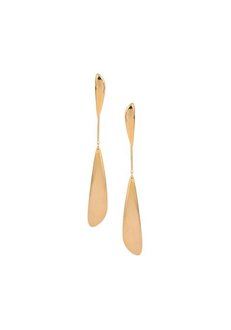 Gold Contemporary Geometric Drop Earrings