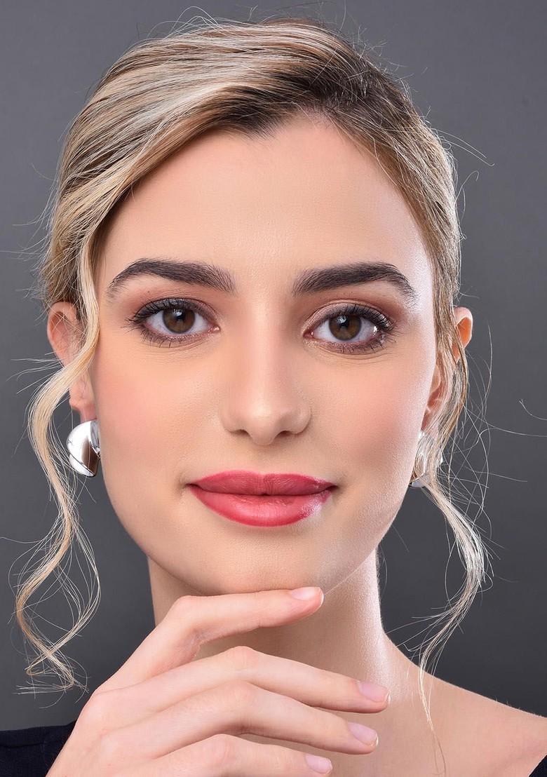 Silver Contemporary Spherical Studs Earrings