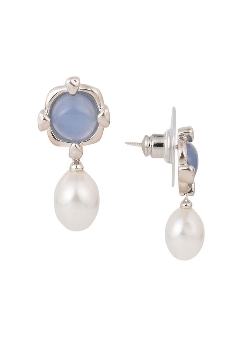 Blue Contemporary Classic Drop Earrings