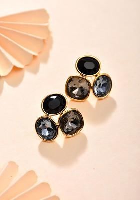 Multi Contemporary Geometric Studs Earrings