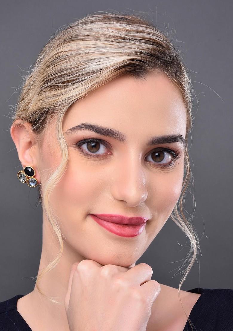 Multi Contemporary Geometric Studs Earrings