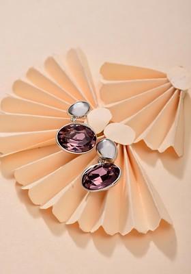 Pink Contemporary Circular Studs Earrings