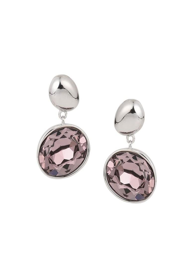 Pink Contemporary Circular Studs Earrings