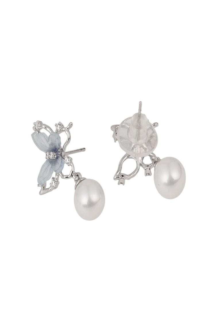 Blue Contemporary Classic Drop Earrings