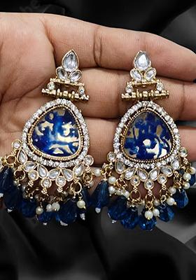 869 Blue Earring Set
