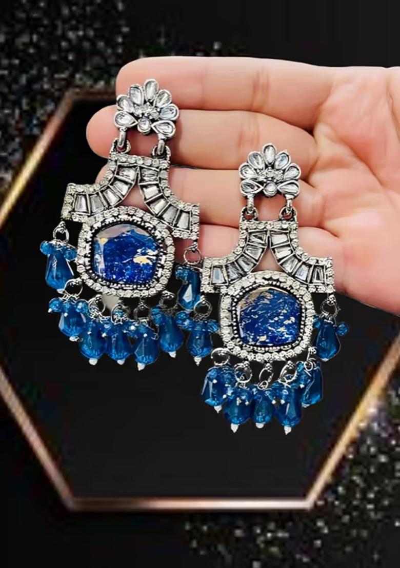 879 Blue Earring Set