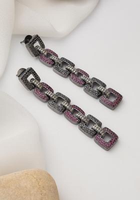 Multicolour Zirconia Dangler Earrings