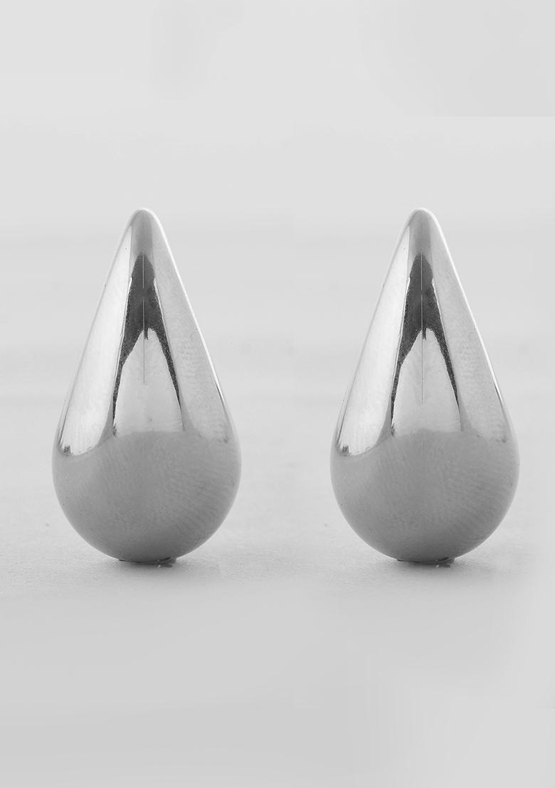 18Ksilver Plated Waterproof Anti Tarnish Water Drop Shaped Grande Earring