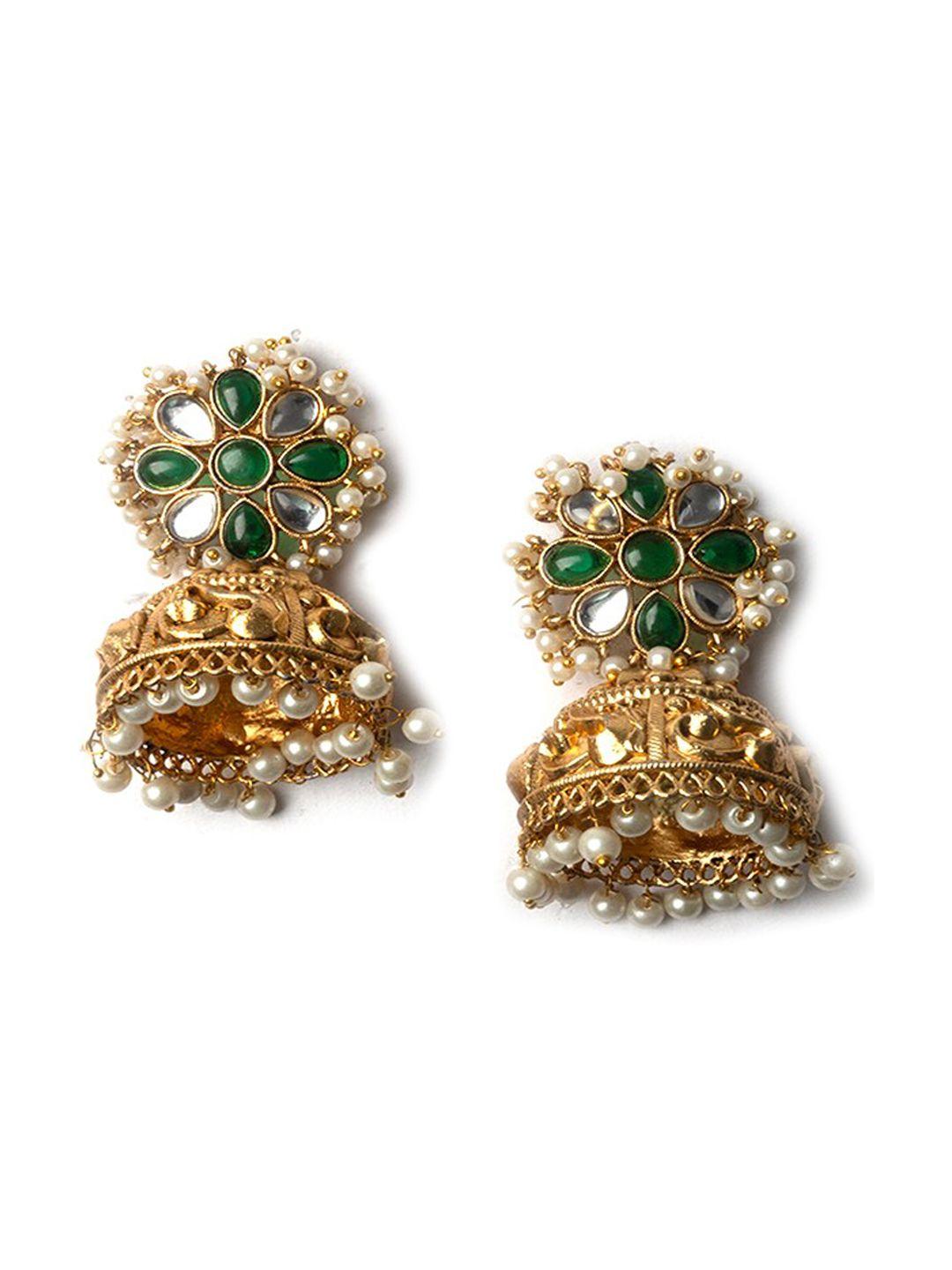 Gold Plated Dome Shaped Jhumkas