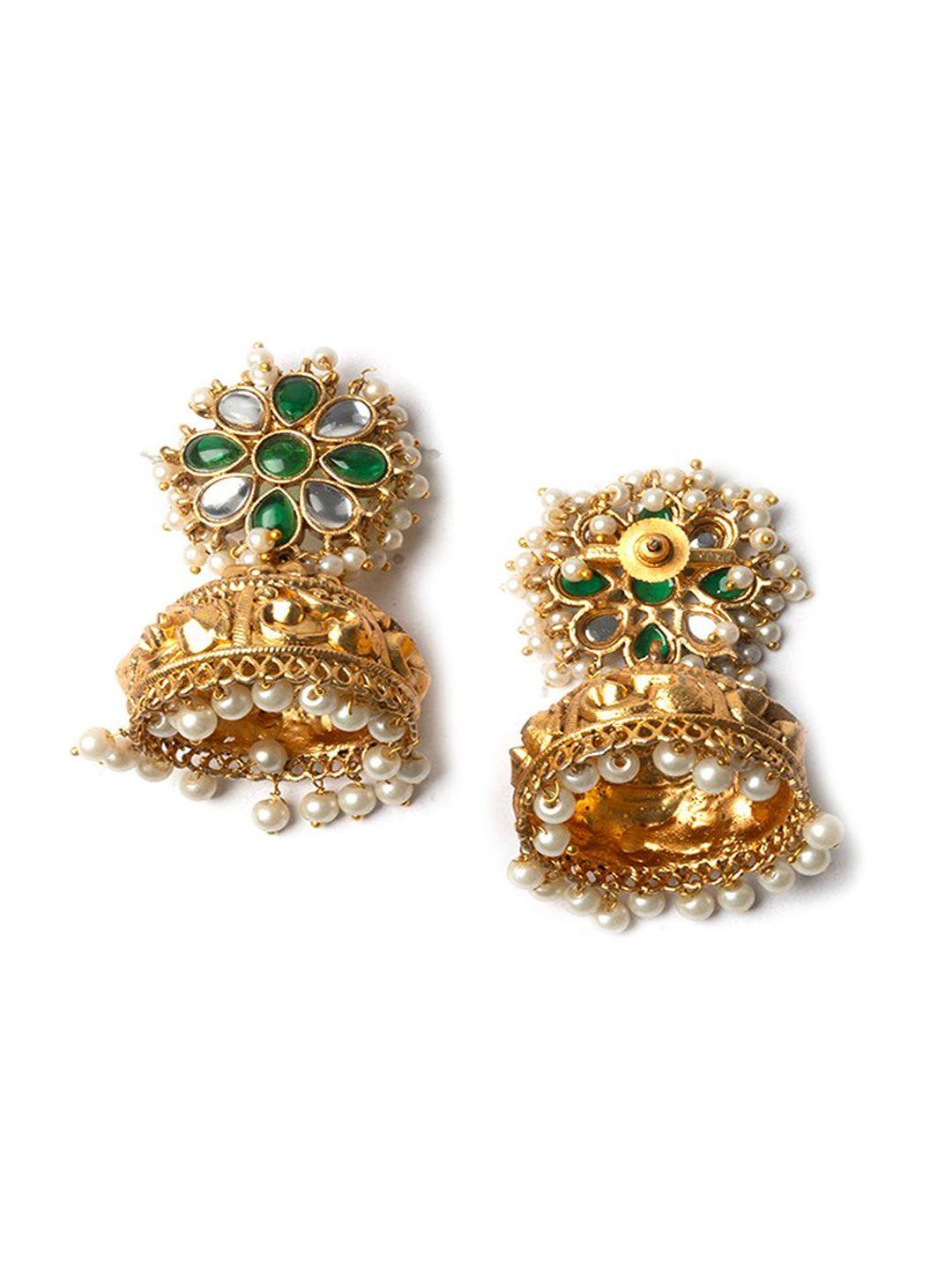 Gold Plated Dome Shaped Jhumkas