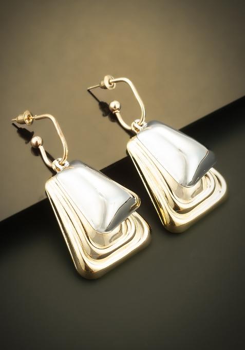 White Gold Plated Pearl Drop Earrings