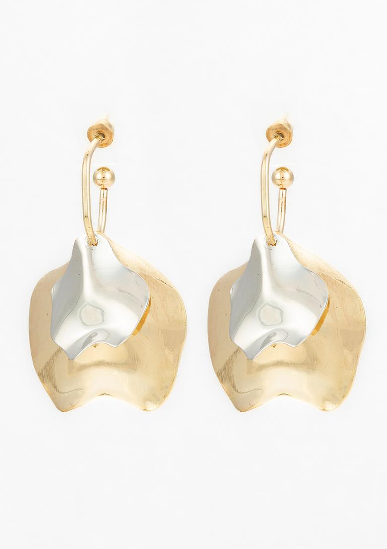 White Gold Plated Pearl Drop Earrings