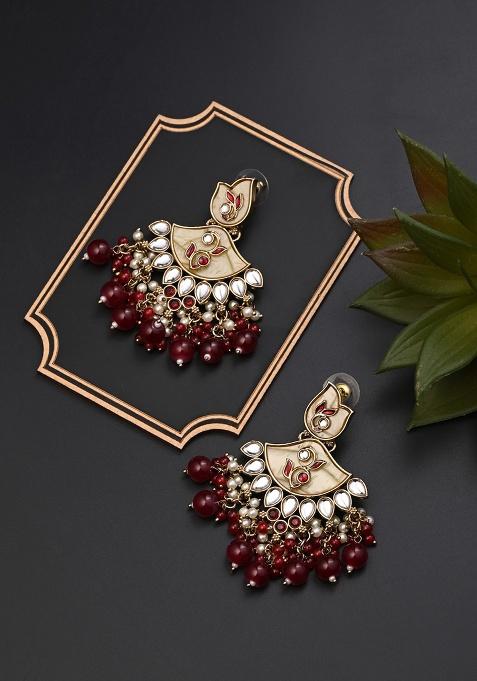 Contempoary Mop Chandbali Red