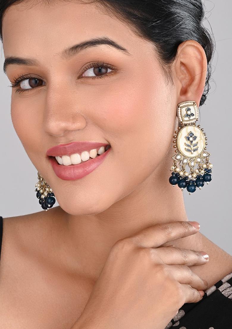 Contempoary Mop Chandbali Gold  