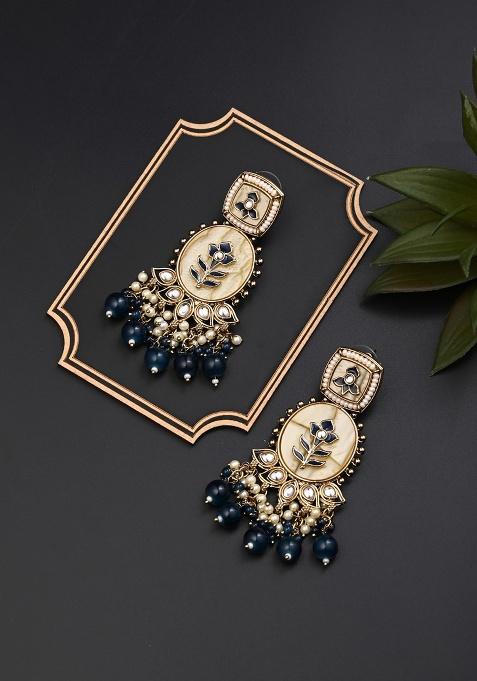 Contempoary Mop Chandbali Gold  