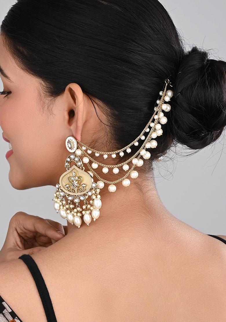 Gold Plated Ear Chains 1