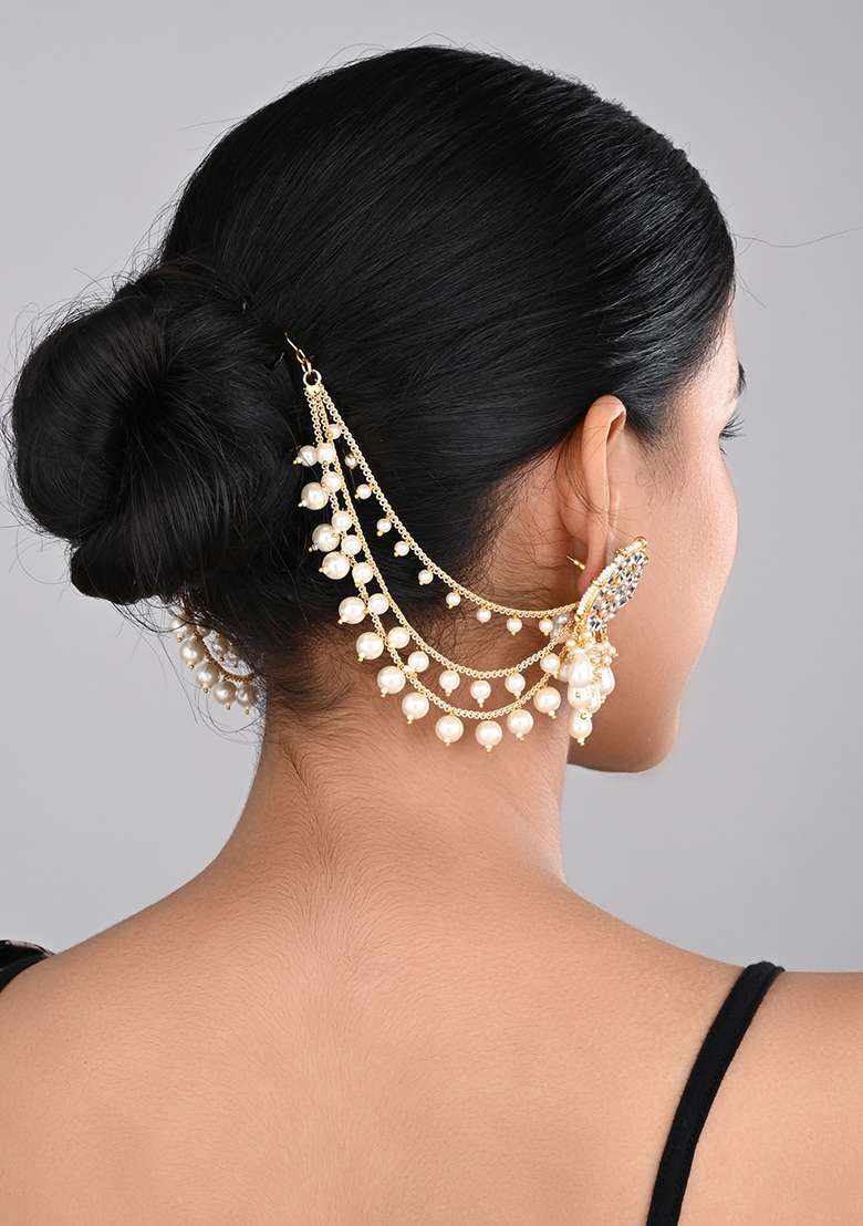 Gold Plated Ear Chains 2 - Indya