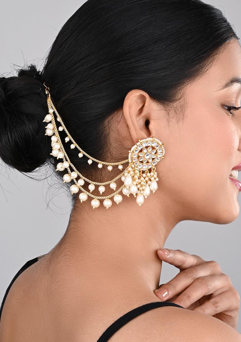 Gold Plated Ear Chains 2