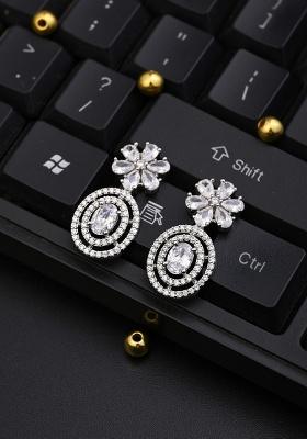 Rose Gold Plated Oval Studs   1