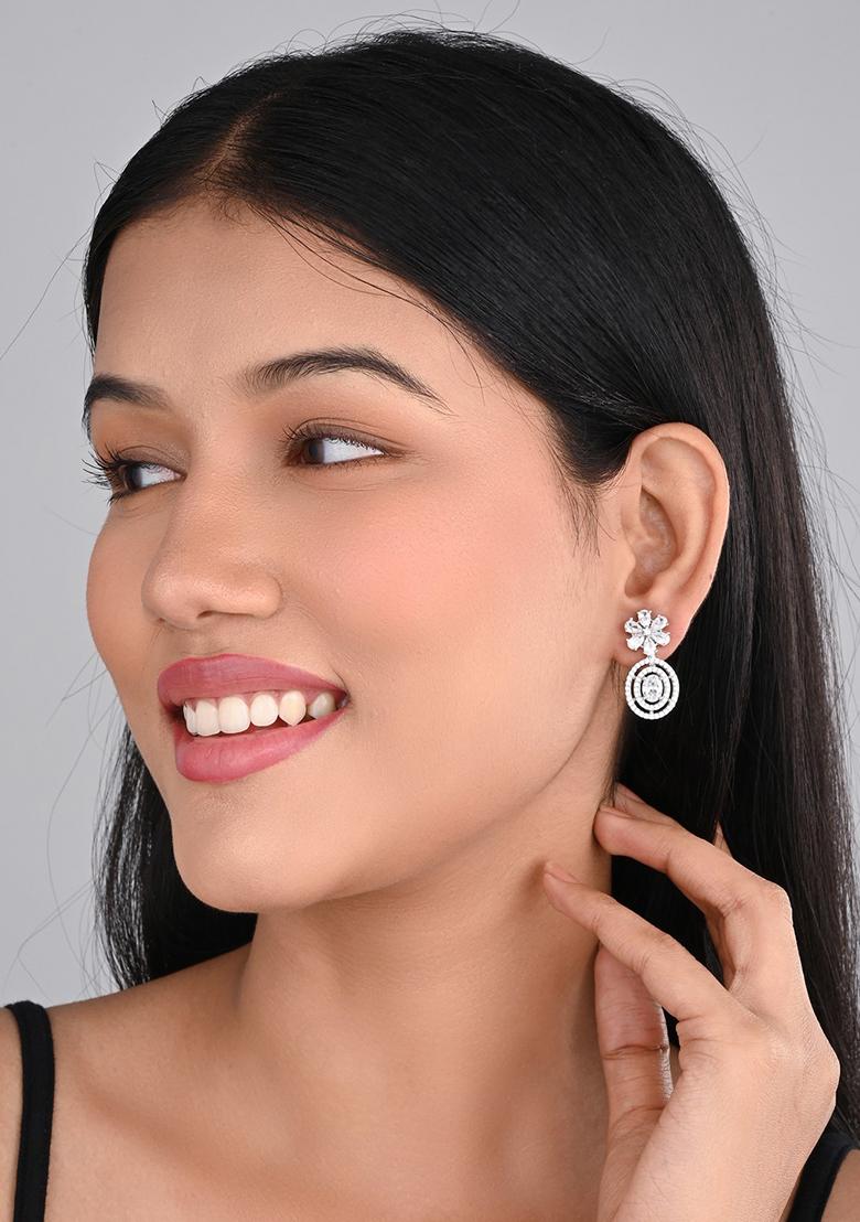 Rose Gold Plated Oval Studs   1