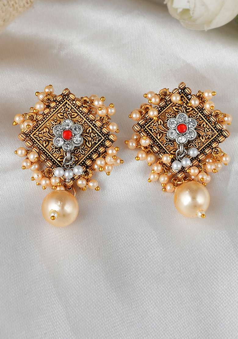 Small Pearl Elegance Earrings - Indya