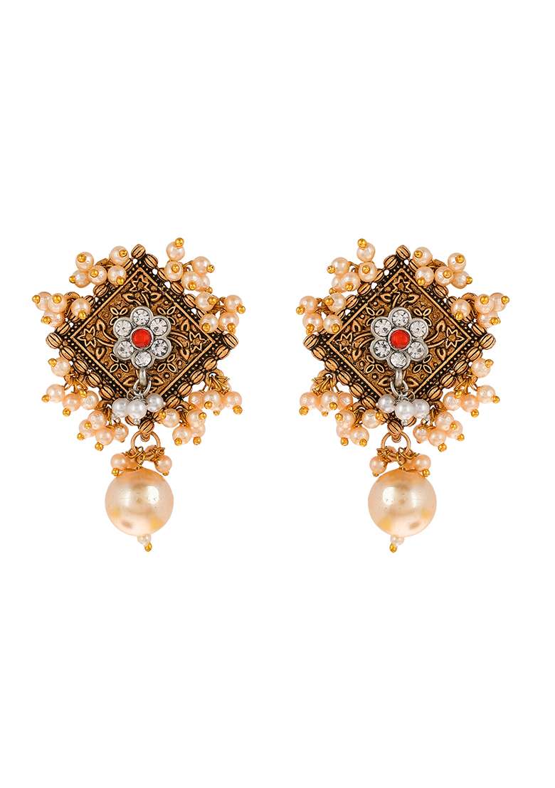 Small Pearl Elegance Earrings - Indya