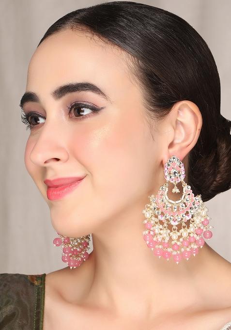 Kundan Chandbali Earrings