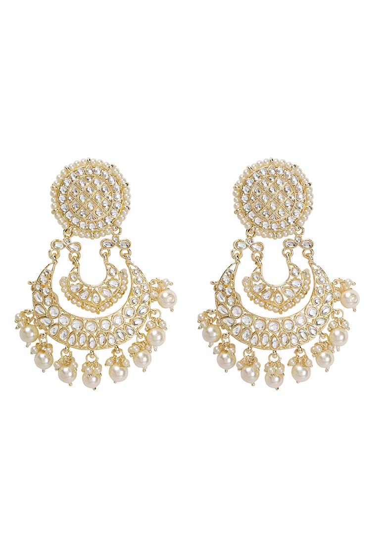 Kundan Chandbali Earrings
