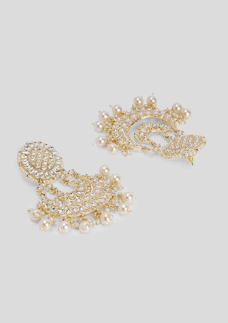 Kundan Chandbali Earrings