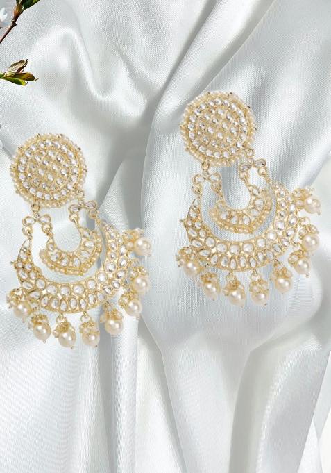 Kundan Chandbali Earrings